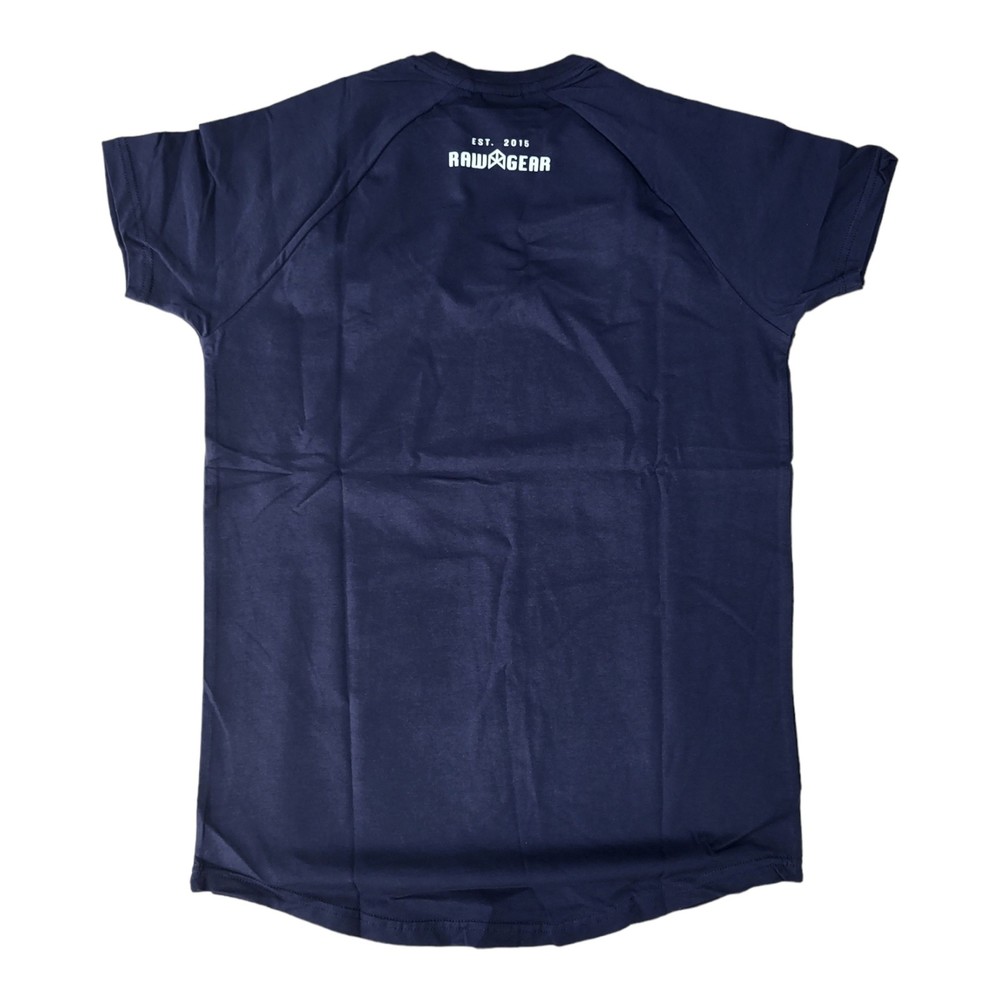 RawGear by bradley martyn t shirt / short sleeve / running tee / navy color
